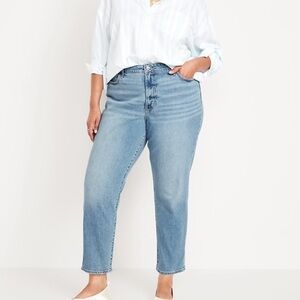 Old Navy - OG High-Waisted Straight Ankle Jeans - Ligh Wash - Size:24